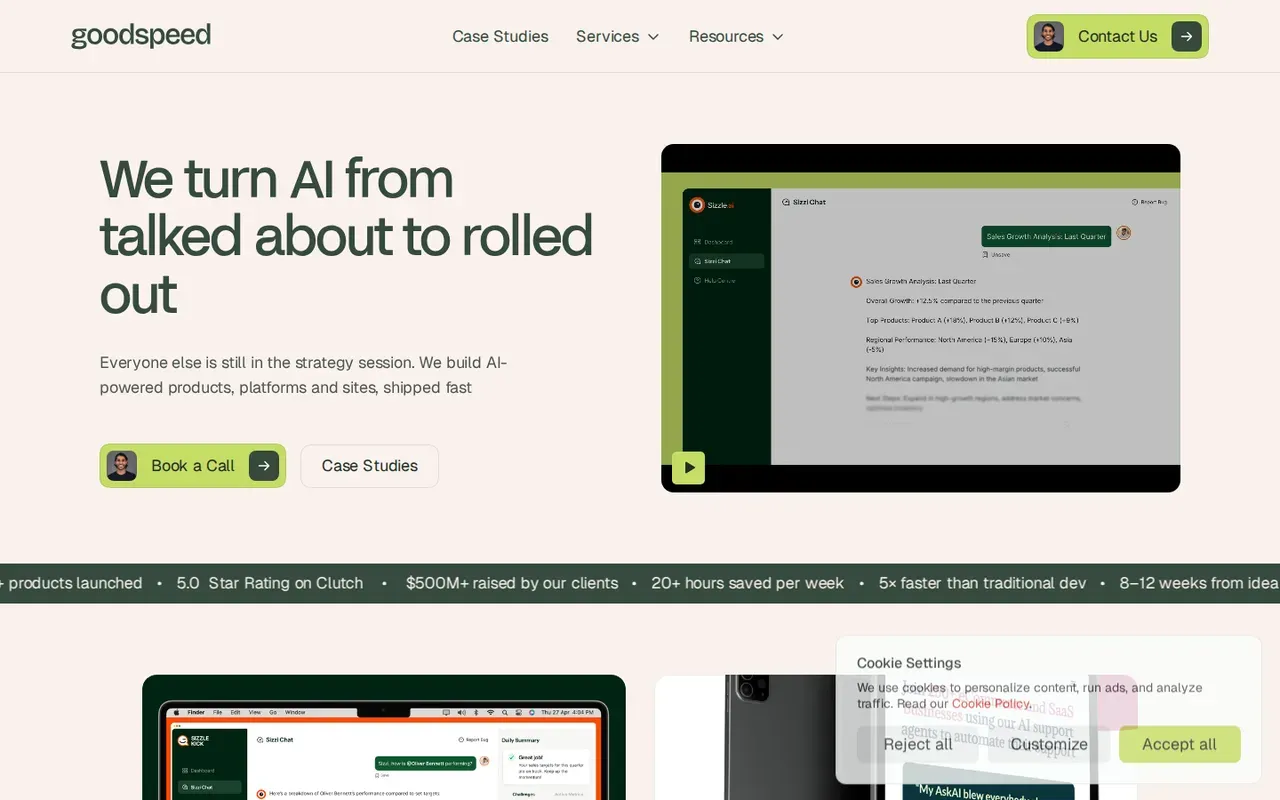 Goodspeed homepage