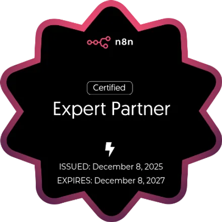 n8n Certified Expert Partner