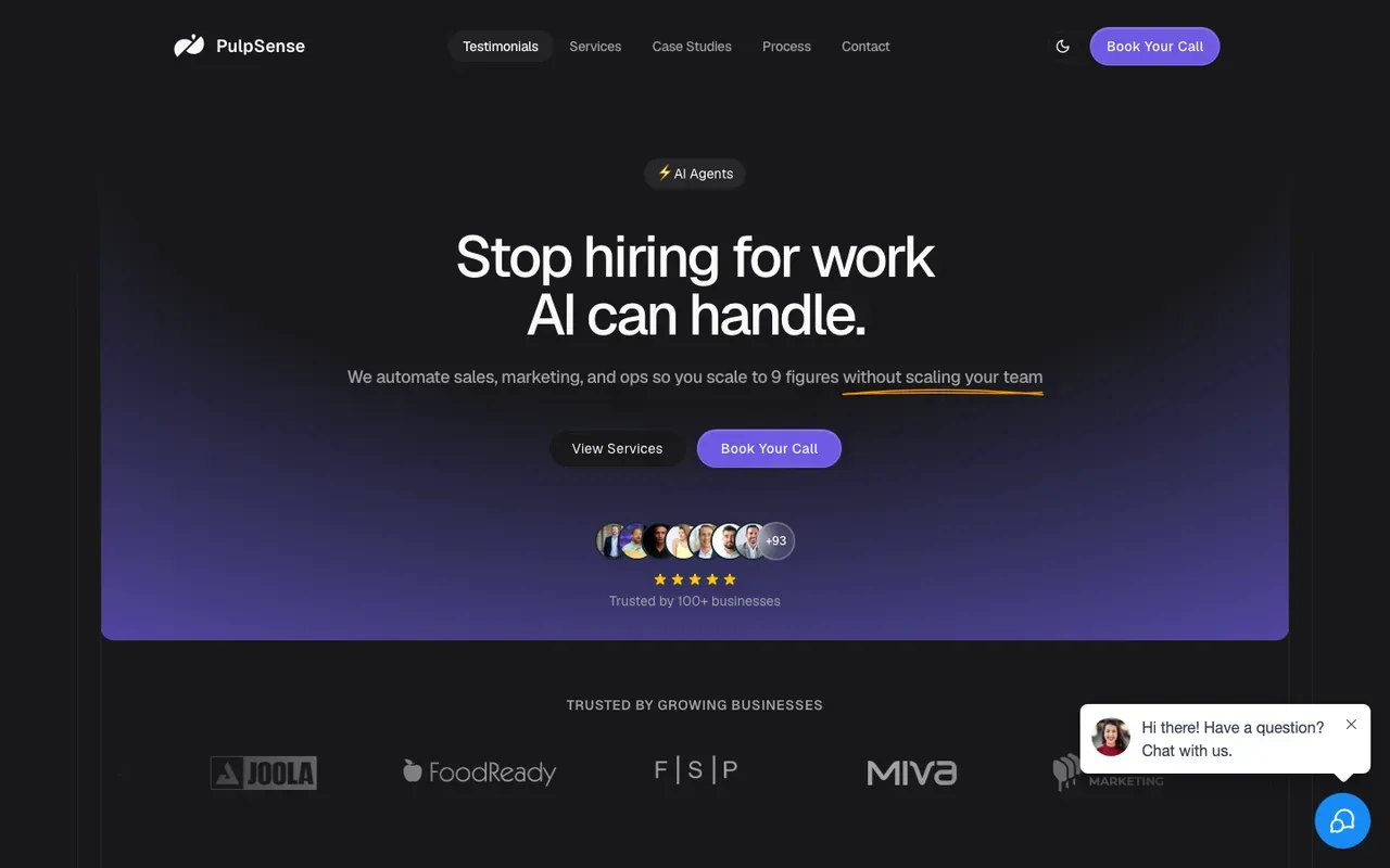 PulpSense homepage